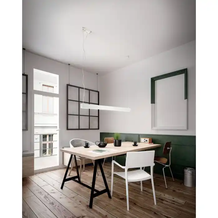 Aanbieding Fabas Luce Next Hanglamp LED Wit, 2-lichts