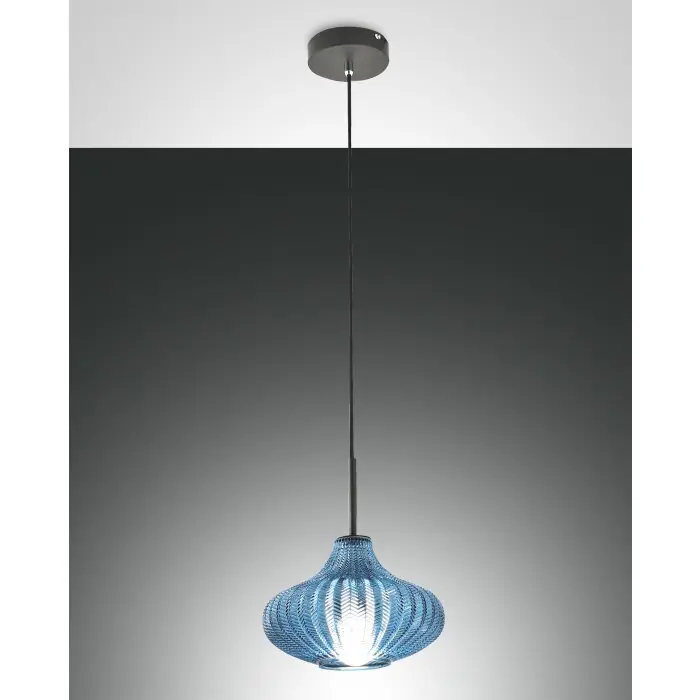 Fabas Luce Budelli Hanglamp Zwart, 1-licht Veilige Betaling