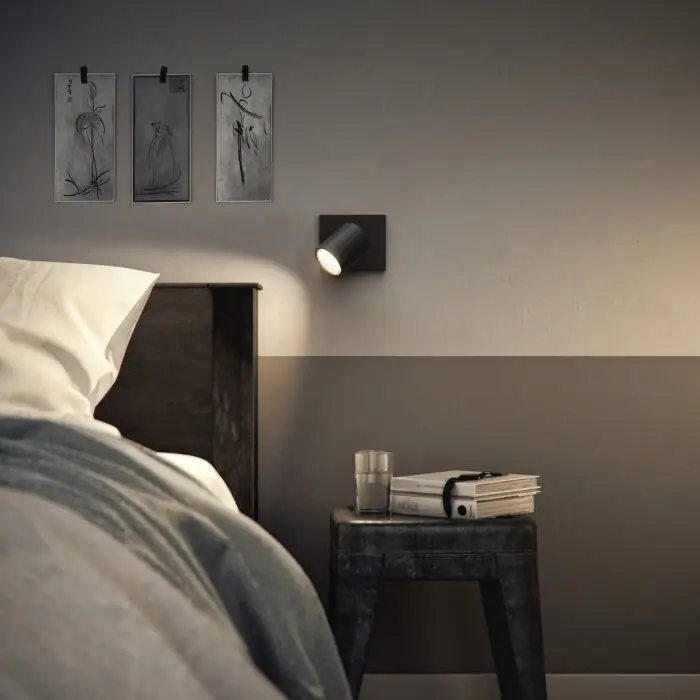 Philips myLiving Runner Muurlamp Zwart, 1-licht Weekendaanbieding