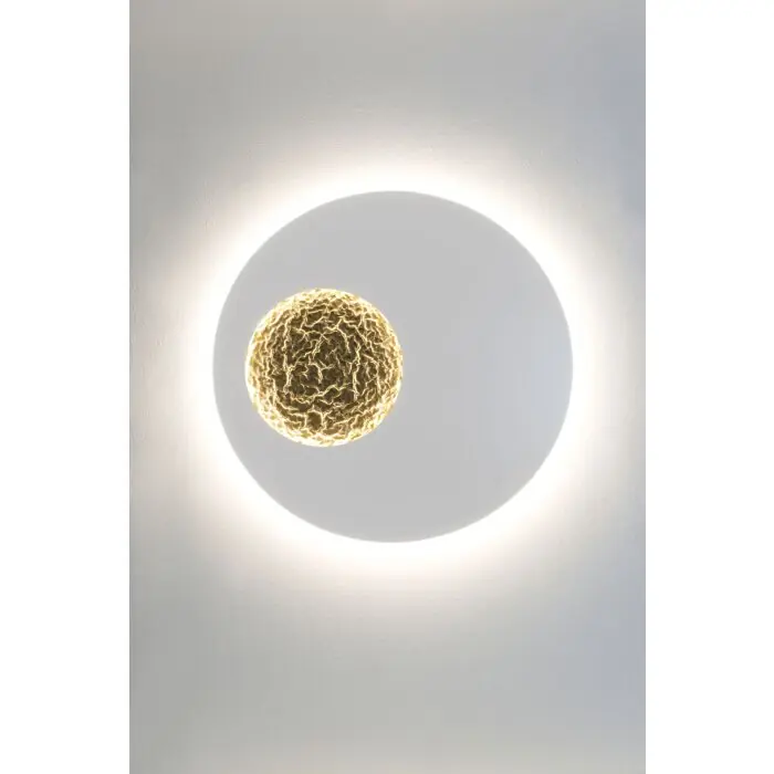 Goedkoop Holländer LUNA Muurlamp LED Goud, Wit, 2-lichts