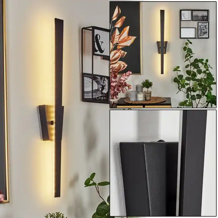 Voordeelprijs Meels Muurlamp LED Zwart, 1-licht