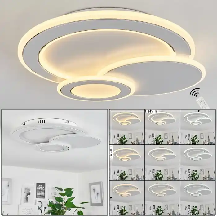 Bestseller Tomazes Plafondlamp LED Wit, 1-licht, Afstandsbediening