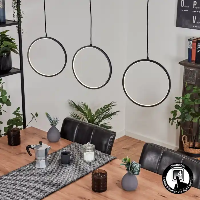 Nevogilde Hanglamp LED Zwart, 1-licht Flitsaanbieding