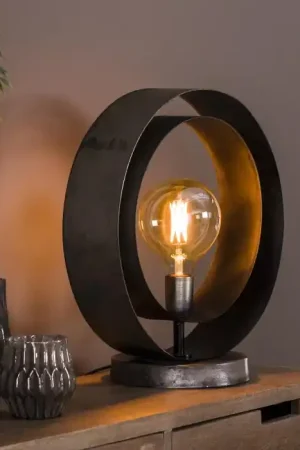 Aanbieding Rotar Tafellamp Oud zilver, 1-licht