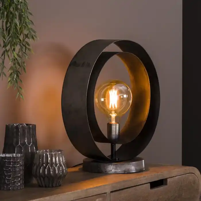 Aanbieding Rotar Tafellamp Oud zilver, 1-licht