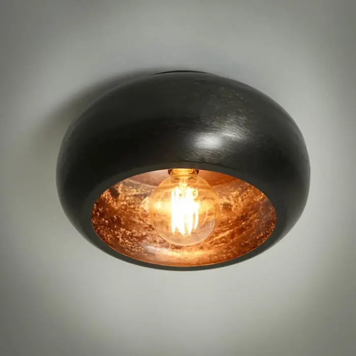 Lage Prijs Gralhos Plafondlamp Oud zilver, Zwart, 1-licht
