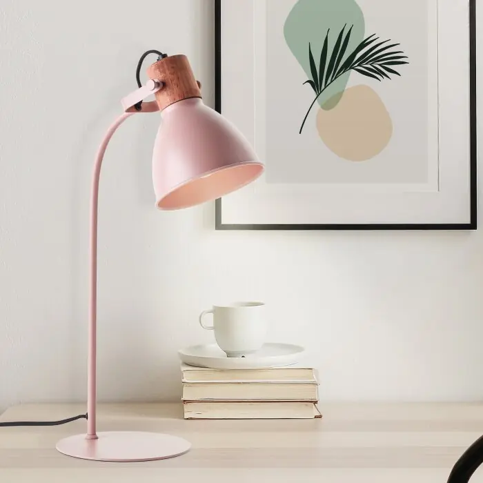 Brilliant Erena Tafellamp Roze, 1-licht Express Levering