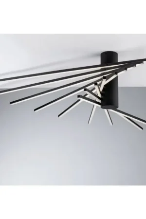 Aanbieding Luce Design Shanghai Plafondlamp LED Zwart, 9-lichts