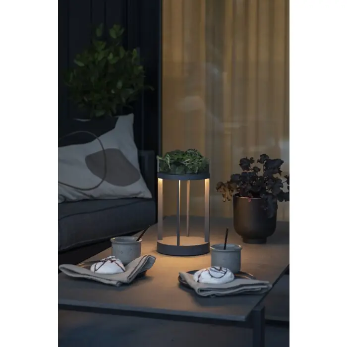 Konstsmide Chieti Tafellamp voor buiten LED Grijs, 1-licht Veilige Betaling