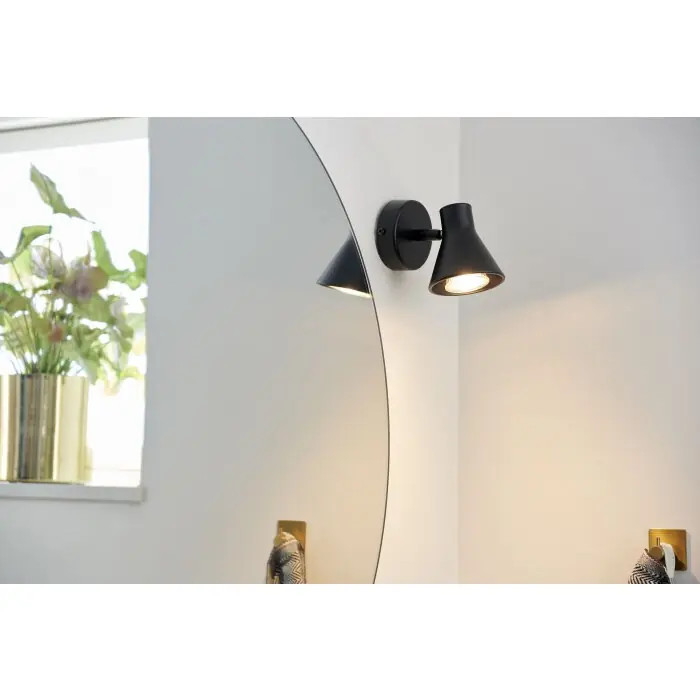 Koop Online Nordlux EIK Muurlamp Zwart, 1-licht