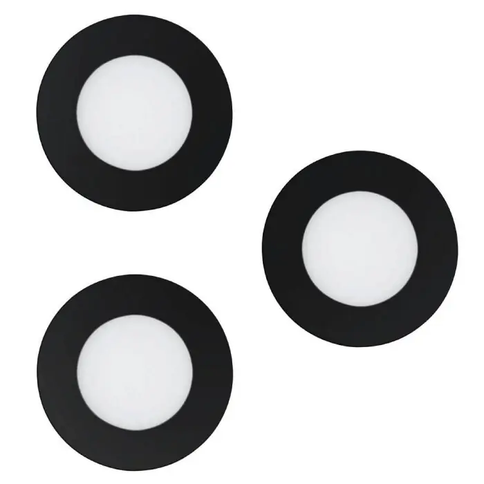Eglo FUEVA-Z Inbouw verlichting LED Zwart, 3-lichts Laatste Kans