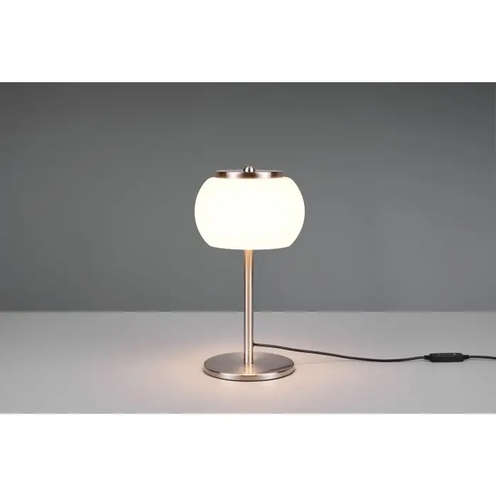 Tijdelijk Beschikbaar Trio Madison Tafellamp LED Nikkel mat, 1-licht