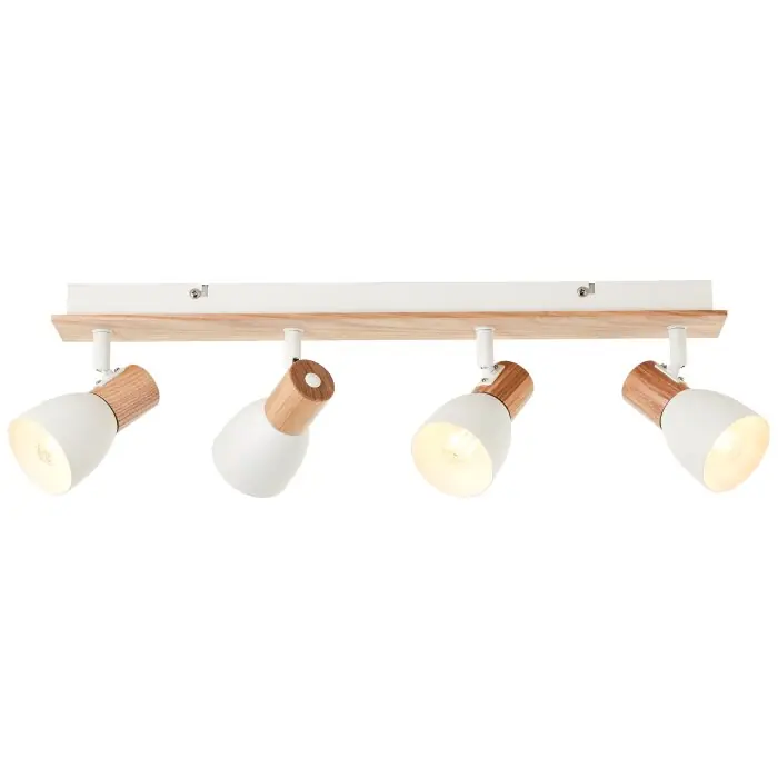 Brilliant Daintree Plafondlamp Natuurlijke kleuren, Wit, 4-lichts Populair