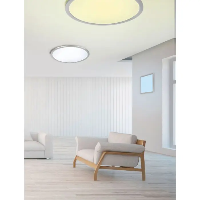 Lage Prijs Trio GRIFFIN Plafondlamp LED Nikkel mat, 3-lichts