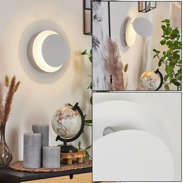 Sanguedo Muurlamp LED Chroom, Wit, 1-licht Lage Kosten