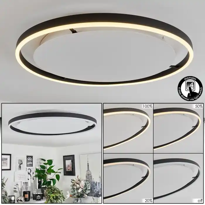 Barril Plafondlamp LED Wit, 1-licht Laatste Kans