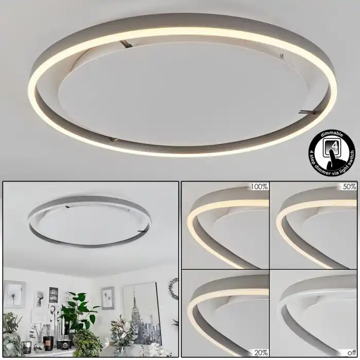 Barril Plafondlamp LED Wit, 1-licht Fabrieksprijs