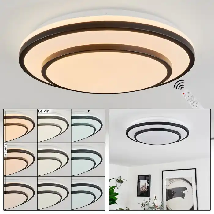 Almograve Plafondlamp LED Wit, 1-licht, Afstandsbediening Gecertificeerd