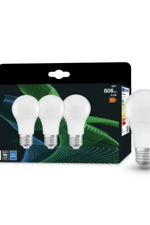 BELLALUX® CLA Set van 3 LED E27 8,5 Watt 4000 Kelvin 806 Lumen Gecertificeerd