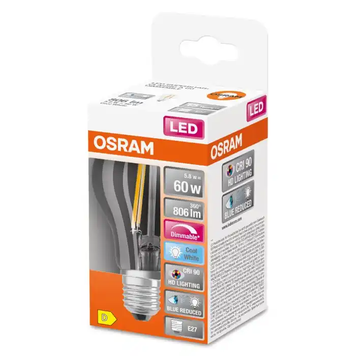 OSRAM SUPERSTAR LED E27 5,8 Watt 4000 Kelvin 806 Lumen Beperkte Voorraad