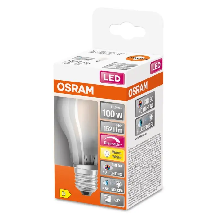 Lage Prijs OSRAM SUPERSTAR LED E27 11 Watt 2700 Kelvin 1521 Lumen