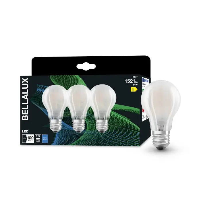 Nieuw BELLALUX® CLA Set van 3 LED E27 11 Watt 4000 Kelvin 1521 Lumen