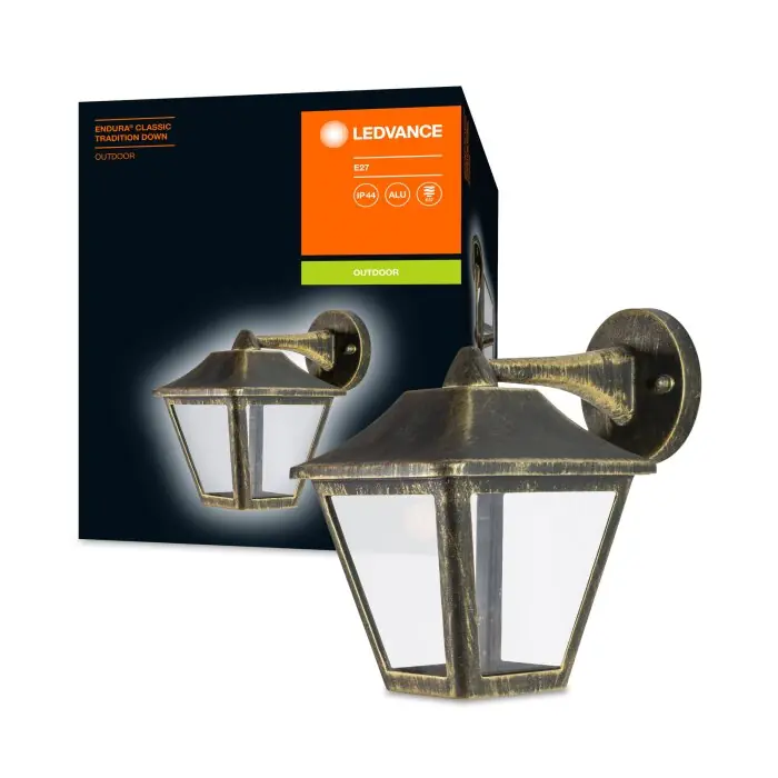 LEDVANCE ENDURA® Buiten muurverlichting Goud, Zwart, 1-licht Meest Verkocht