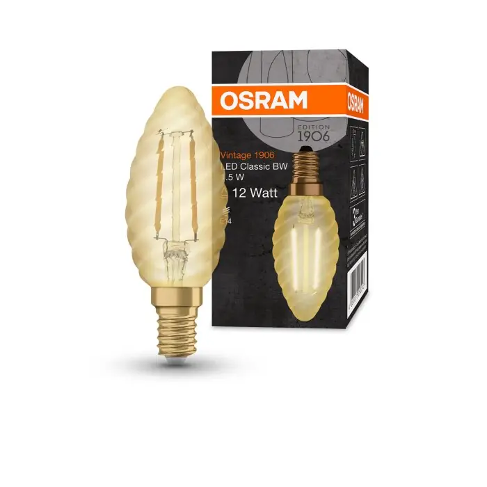 OSRAM Vintage 1906® LED E14 1,5 Watt 2400 Kelvin 120 Lumen Direct Verzonden
