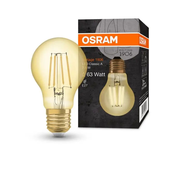 Gereduceerde Prijs OSRAM Vintage 1906® LED E27 7,5 Watt 2400 Kelvin 865 Lumen