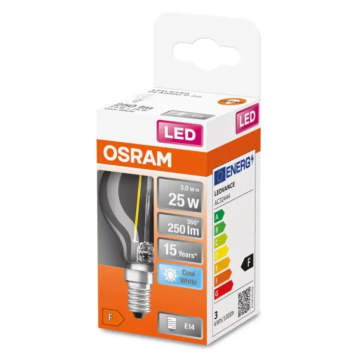 Gratis Retour OSRAM LED Retrofit E14 2,5 Watt 4000 Kelvin 250 Lumen