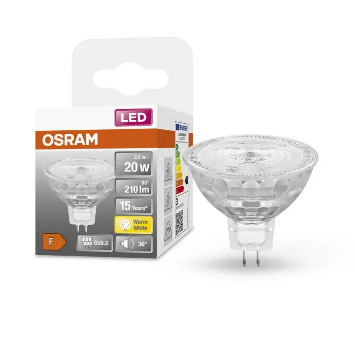 Gereduceerde Prijs OSRAM LED STAR GU5.3 2,6 watt 2700 kelvin 210 lumen