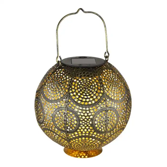 Populair Globo SOLAR Tafellamp Antiek, Goud, 1-licht