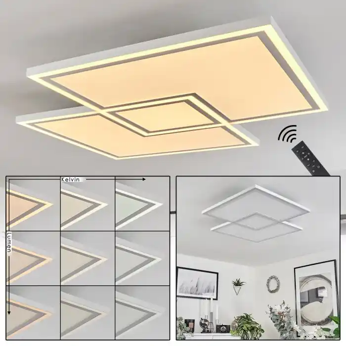 Salamo Plafondpaneel LED Wit, 1-licht, Afstandsbediening Aanbieding