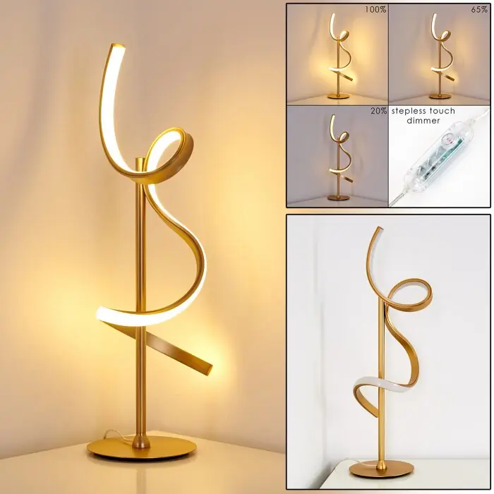 Actieprijs Lavaca Tafellamp LED Goud, 1-licht