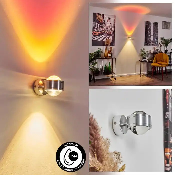 Indore Muurlamp LED Aluminium, 2-lichts Must-Have