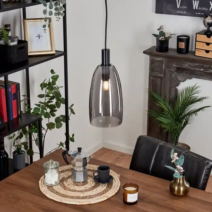 Kenong Hanger Zwart, 1-licht Finale Uitverkoop