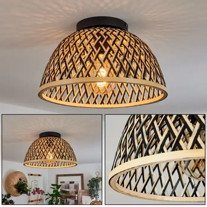Barayn Plafondlamp Zwart, 1-licht Uitverkoop
