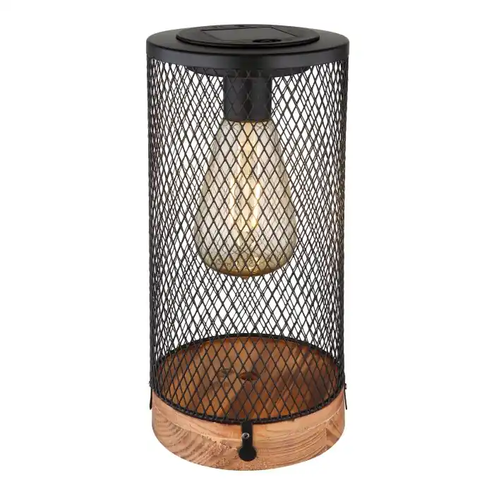 Goedkoop Globo SOLAR Tafellamp Natuurlijke kleuren, Zwart, 1-licht