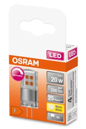 Aanbieding OSRAM LED PIN G4 2 Watt 2700 Kelvin 200 Lumen