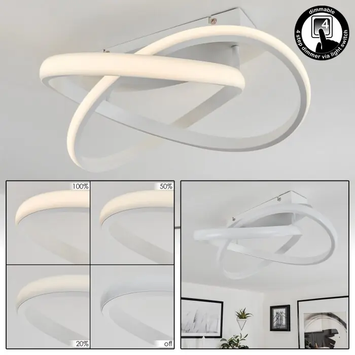 Laatste Kans Cochato Plafondlamp LED Wit, 1-licht