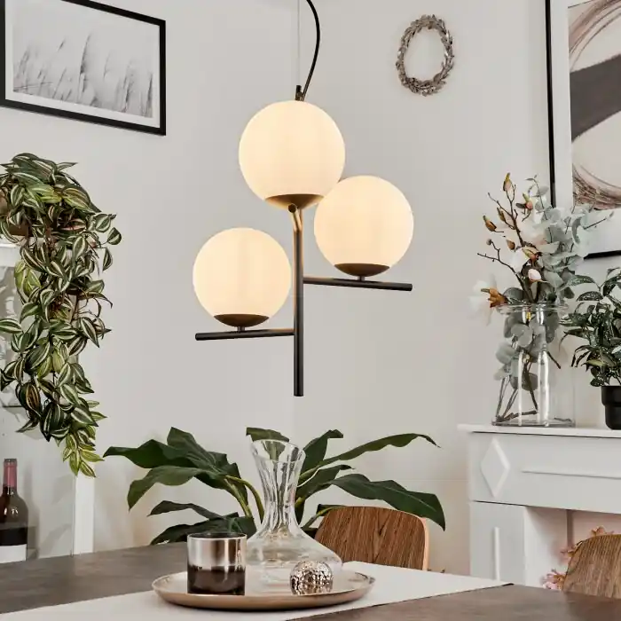 Bestel Nu Hogatza Hanger Zwart, 3-lichts