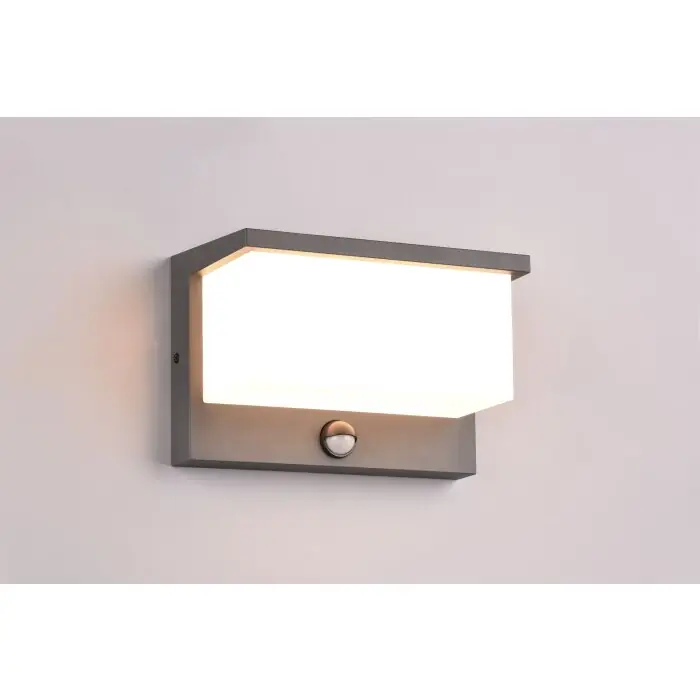 Trio Nestos Buiten muurverlichting LED Antraciet, 1-licht, Bewegingsmelder Beperkt Aanbod