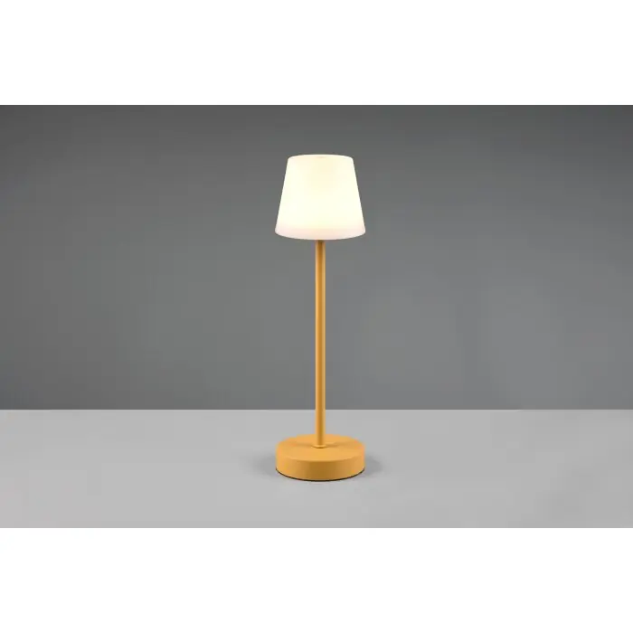Nu Kopen Reality Martinez Tafellamp voor buiten LED Geel, 1-licht