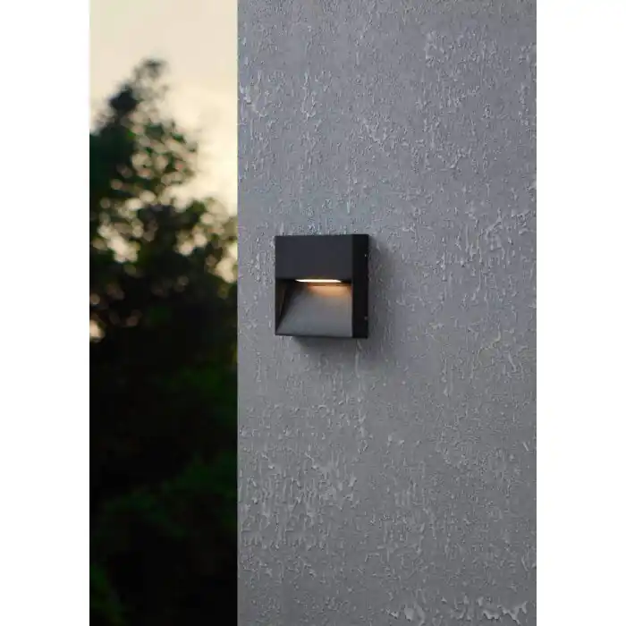 Eglo MARUGGIO Buiten muurverlichting LED Zwart, 1-licht Exclusieve Aanbieding