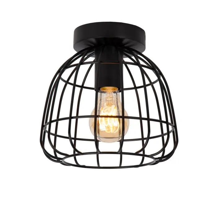 Actieprijs Lucide FILOX Plafondlamp Zwart, 1-licht