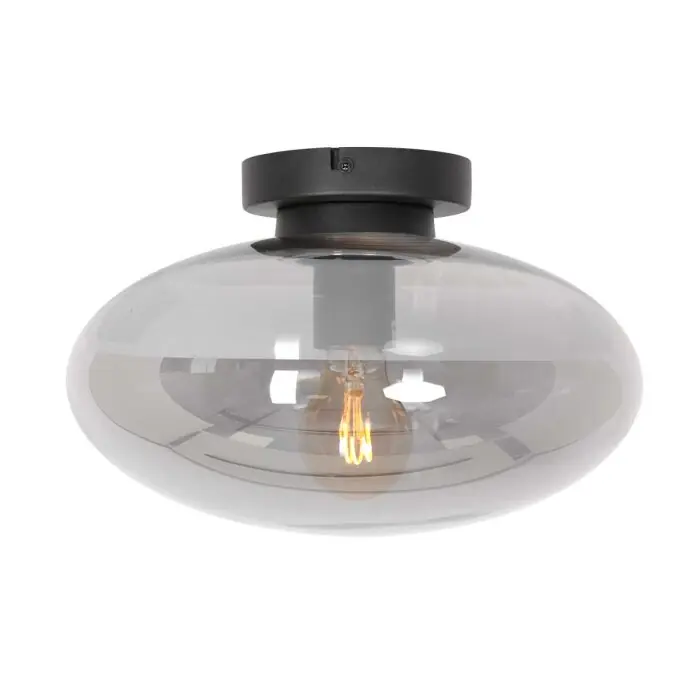 Koop Online Steinhauer Reflexion Plafondlamp Zwart, 1-licht