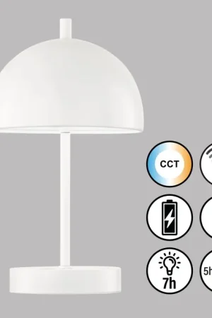 Goedkoop SCHÖNER WOHNEN-Kollektion Kia Tafellamp LED Wit, 1-licht