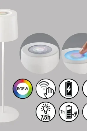 Meest Verkocht SCHÖNER WOHNEN-Kollektion Sun Tafellamp voor buiten LED Wit, 1-licht, Kleurwisselaar