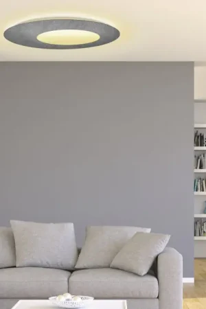 Escale BLADE OPEN Plafondlamp LED Grijs, 1-licht Tijdelijk Beschikbaar