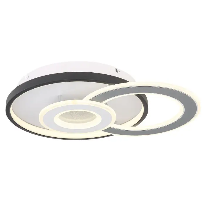 Finale Uitverkoop Globo BRIENNA Plafondlamp LED Wit, 1-licht, Afstandsbediening